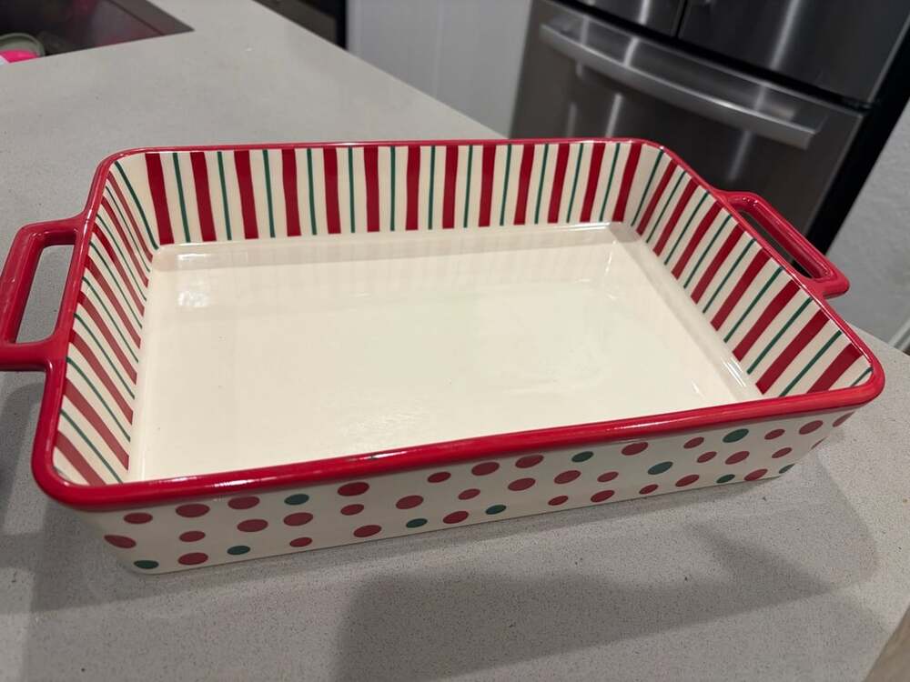 Holiday Stoneware Rectangular Baking Dish 9x13